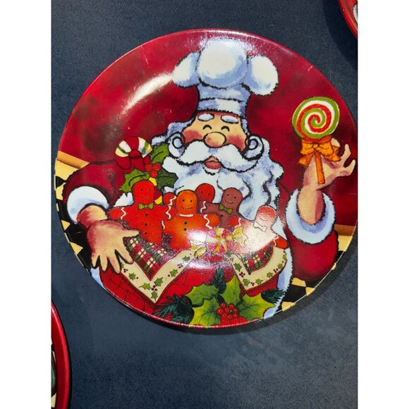 Christmas Santa Plates Set 8 - Picture 5 of 12
